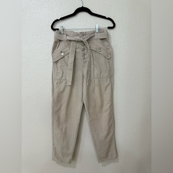 Veronica Beard Rinley Cropped Straight Leg High Rise Pants Sz 27 - Picture 4 of 13